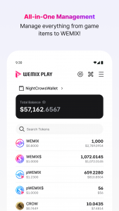 اسکرین شات برنامه WEMIX PLAY 5