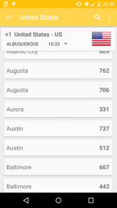 اسکرین شات 2 برنامه Phone Codes of the World