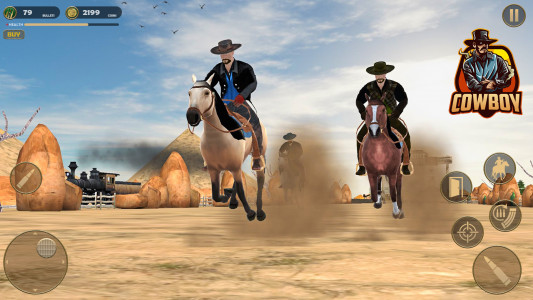 اسکرین شات بازی West Cowboy Horse Riding Game 2