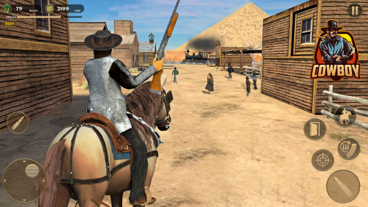 اسکرین شات بازی West Cowboy Horse Riding Game 4