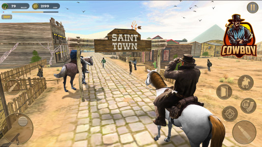 اسکرین شات بازی West Cowboy Horse Riding Game 3