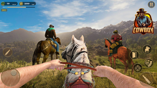 اسکرین شات بازی West Cowboy Horse Riding Game 1