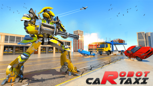 اسکرین شات بازی Taxi Robot Transformation 2020: Robot War Game 2
