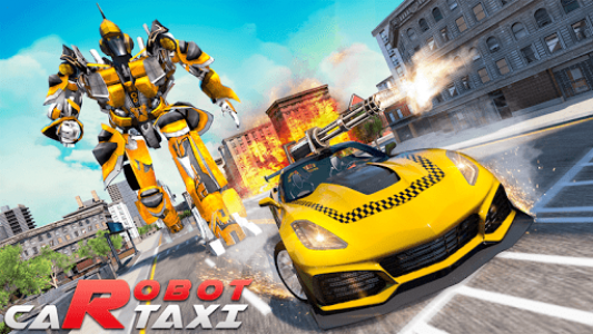اسکرین شات بازی Taxi Robot Transformation 2020: Robot War Game 3