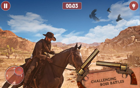اسکرین شات برنامه West cowboy games horse riding 2