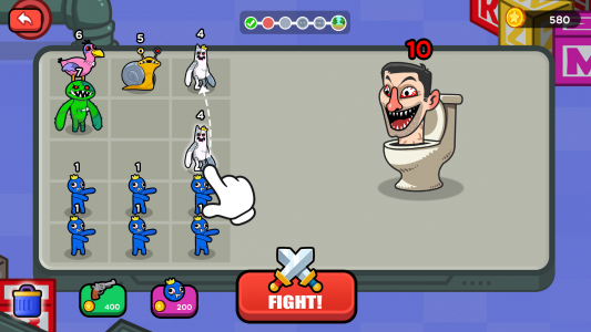 اسکرین شات بازی Merge War Monster Fight 1