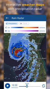 اسکرین شات برنامه weather24: Forecast & Radar 1