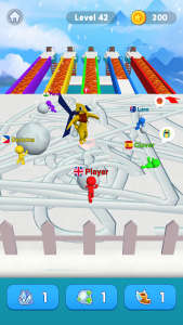 اسکرین شات 2 بازی Snowball Race 3D: Ice Bridge