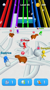 اسکرین شات 3 بازی Snowball Race 3D: Ice Bridge