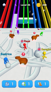 اسکرین شات 3 بازی Snowball Race 3D: Ice Bridge