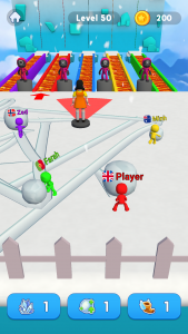 اسکرین شات 1 بازی Snowball Race 3D: Ice Bridge