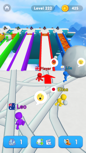 اسکرین شات 5 بازی Snowball Race 3D: Ice Bridge