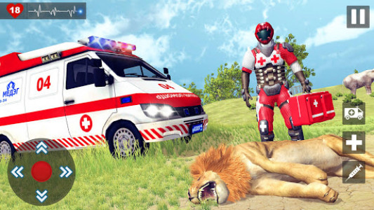 اسکرین شات بازی Animals Rescue Game Doctor Robot 3D 4