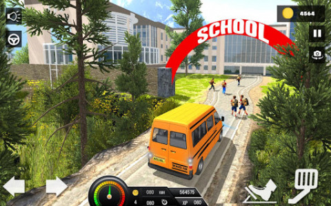 اسکرین شات بازی Offroad School Van Driving: Minibus Simulator 2019 3