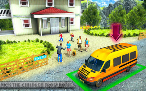 اسکرین شات بازی Offroad School Van Driving: Minibus Simulator 2019 1