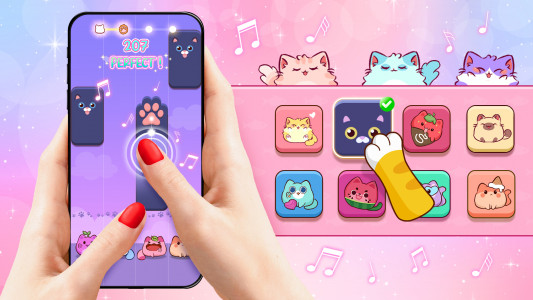اسکرین شات 7 بازی Cat Tiles: Cute Piano Game
