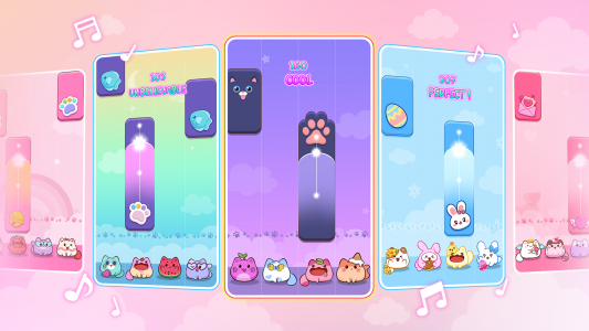اسکرین شات 1 بازی Cat Tiles: Cute Piano Game