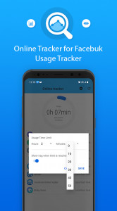 اسکرین شات برنامه Online Tracker for Facebuk - Online usage tracker 2