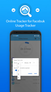 اسکرین شات برنامه Online Tracker for Facebuk - Online usage tracker 4