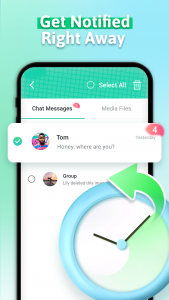 اسکرین شات 3 برنامه Recover Deleted Messages
