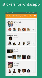 اسکرین شات برنامه Stranger Stickers for Whatsapp 4