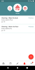 اسکرین شات برنامه Housekeeping. Planner & reminder household chores 6
