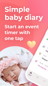 اسکرین شات 1 برنامه Breastfeeding tracker Pump log