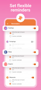 اسکرین شات 6 برنامه Breastfeeding Baby tracker