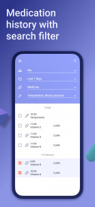 اسکرین شات برنامه Pill & medication reminder 7