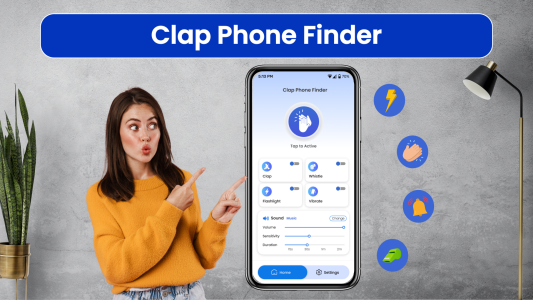 اسکرین شات 5 برنامه Find Your Phone Clap, Whistle