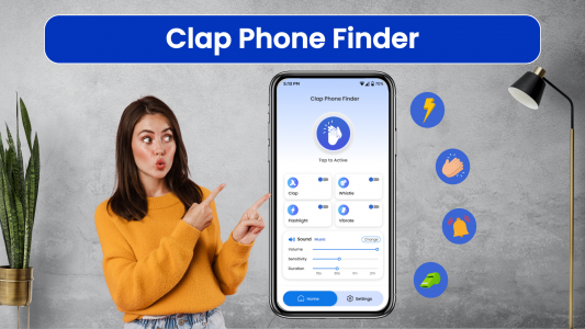 اسکرین شات برنامه Find Your Phone Clap, Whistle 5