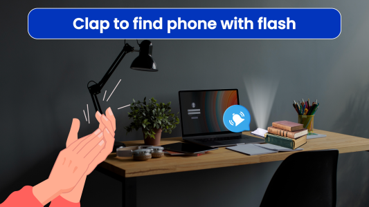 اسکرین شات 1 برنامه Find Your Phone Clap, Whistle