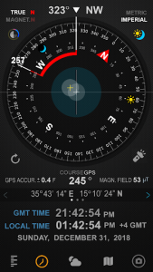 اسکرین شات برنامه Compass 54 (All-in-One GPS,Weather,Map and Camera) 3