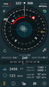 اسکرین شات برنامه Compass 54 (All-in-One GPS,Weather,Map and Camera) 8