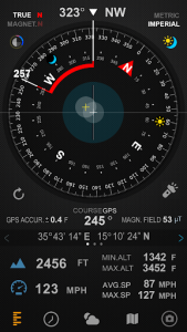 اسکرین شات برنامه Compass 54 (All-in-One GPS,Weather,Map and Camera) 2