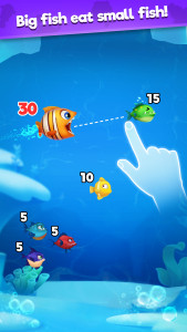 اسکرین شات 1 بازی Fish Go.io - Be the fish king