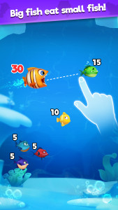 اسکرین شات بازی Fish Go.io - Be the fish king 1