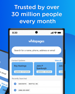 اسکرین شات برنامه Whitepages - Find People 2