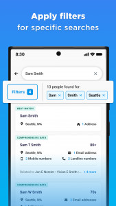 اسکرین شات 6 برنامه Whitepages Search, Find People