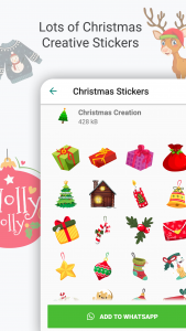 اسکرین شات برنامه Christmas Stickers for Whatsapp (WAStickersApp) 2