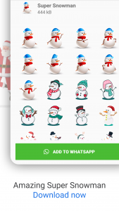 اسکرین شات برنامه Christmas Stickers for Whatsapp (WAStickersApp) 6