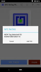 اسکرین شات برنامه NFC ReTag 2