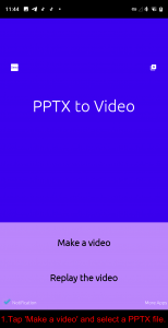 اسکرین شات برنامه PPTX to Video 1