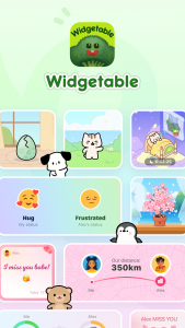 اسکرین شات برنامه Widgetable: Adorable Screen 1