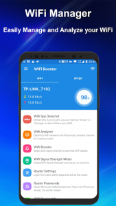 اسکرین شات برنامه WiFi Manager - WiFi Network Analyzer & Speed Test 1