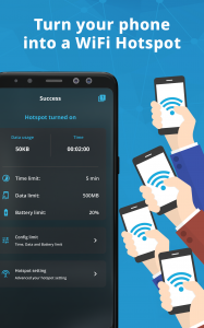 اسکرین شات برنامه WiFi Hotspot, Personal hotspot 4