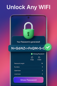 اسکرین شات 3 برنامه WiFi Analyzer: Wifi passwords