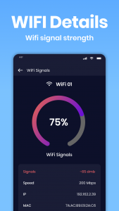 اسکرین شات برنامه آنالایزر WiFi: تست سرعت 7