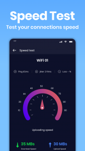 اسکرین شات برنامه آنالایزر WiFi: تست سرعت 6