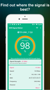 اسکرین شات 1 برنامه WiFi Signal Strength Meter
